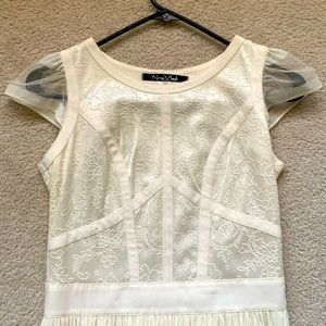 Nina Vladi dress. Creamy white color.